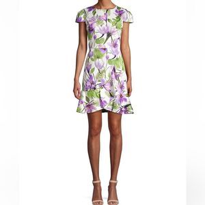 Alice + Olivia Kirby Cap Sleeve Floral